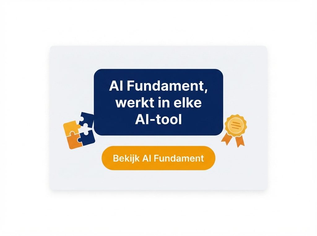 AI fundament leert je werken met elke AI tool.